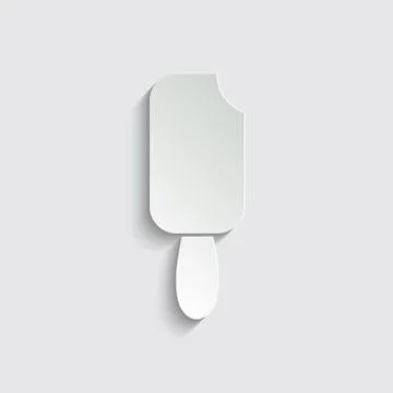 Ice cream -  black vector icon, symbol of ice cream Stock Illustration