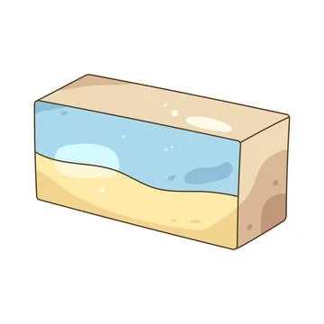 Ice cream box Stock Illustration