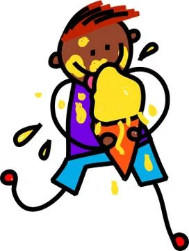 Ice Cream Boy Stock-Illustration