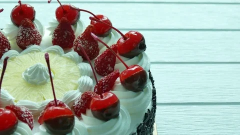 Ice cream cake Stock Footage 75832471