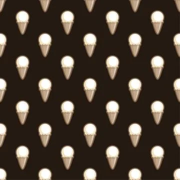 Ice cream choco cone seamless pattern background Stock Illustration
