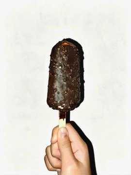 Ice cream choco lava 2 Stock Photos