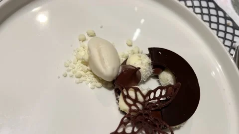 Ice cream with chocolate Video stock 232393190