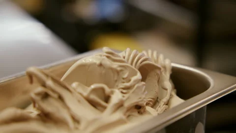 Ice cream close up Stock Footage 233094539