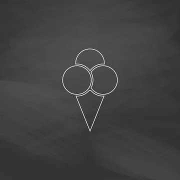 Ice cream computer symbol Illustrazione stock