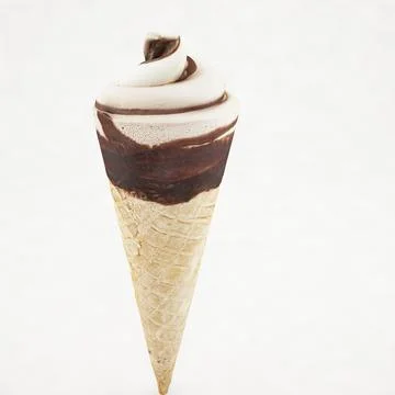 Ice Cream Cone ~ 3D Model ~ Download #91387280 | Pond5