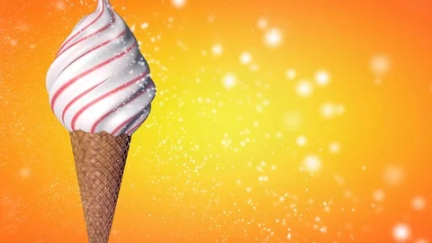 Ice cream cone  background Stock Footage 92029900