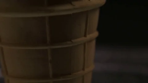 Ice-cream cone, Camera moves from bottom to top Stock Footage 74506562