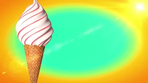 Ice cream cone Stock Footage 76868653