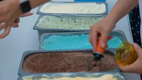 The Ice Cream The Cone Stock Footage 113354637