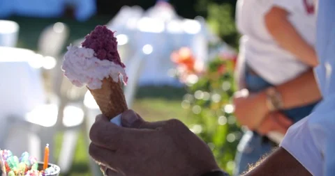 Ice cream cone Stock Footage 126593410