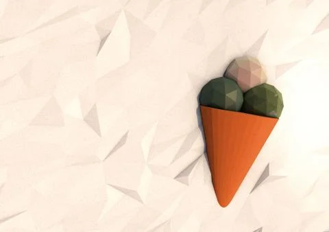 Ice cream cone Stock Illustration