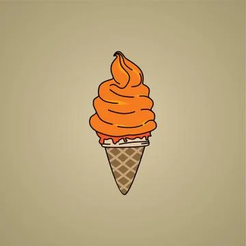 Ice cream cone Stock-Illustration