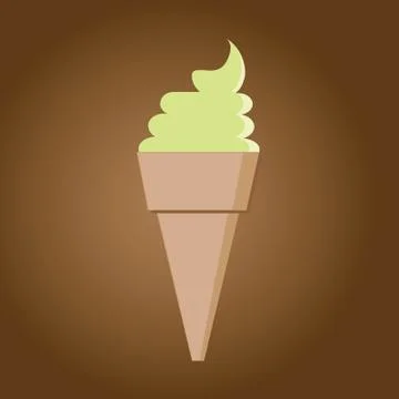 Ice cream cone Illustrazione stock