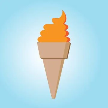Ice cream cone Illustrazione stock
