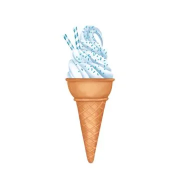 Ice cream cone Stock-Illustration
