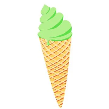 Ice cream cone Stock Illustration