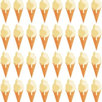 Ice cream cone pattern icon Stock Illustration