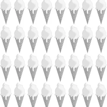 Ice cream cone pattern icon Illustrazione stock