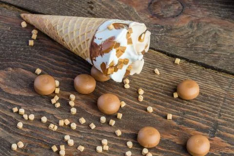 Ice cream cone Stock Photos