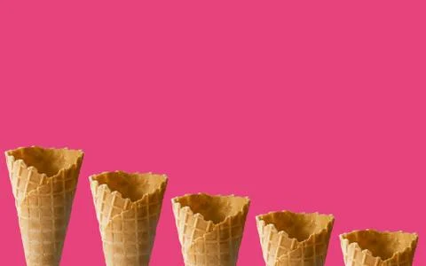 Ice cream cones pattern Stock Photos