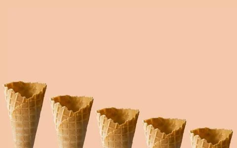 Ice cream cones pattern Stock Photos