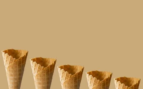 Ice cream cones pattern Stock Photos