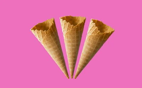 Ice cream cones pattern Stock Photos