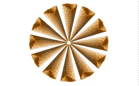 Ice cream cones pattern Foto stock