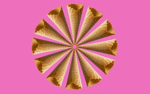 Ice cream cones pattern Foto stock