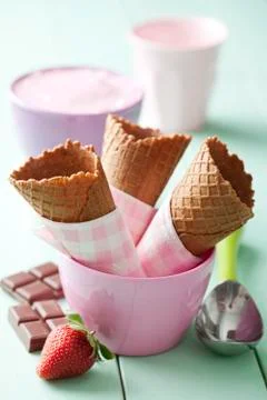Ice cream cones Stock-Fotos