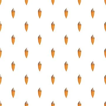 Ice cream cones seamless vector pattern background Illustrazione stock