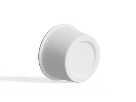 Ice Cream container for mockup collection, Disposable kraft paper bowl isola Illustration