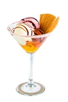 Ice cream with cookies Stock Photos