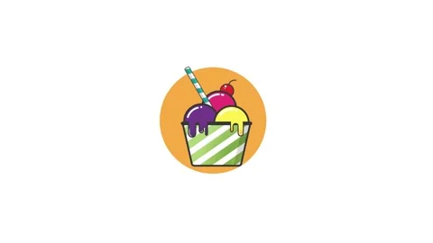 Ice Cream Cup 스톡 동영상 196882179