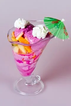 Ice cream cup Stock Photos