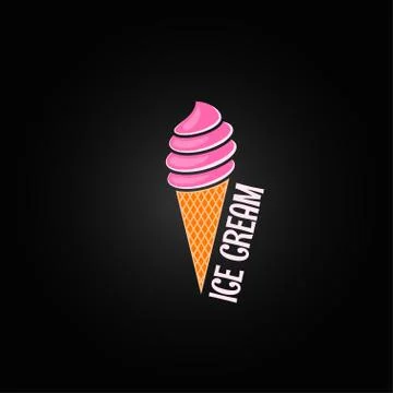 Ice cream design background Stock Illustration