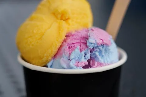 An ice cream dessert Stock Photos