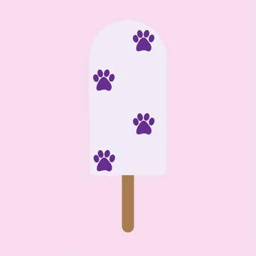 Ice cream dog Stock Illustration