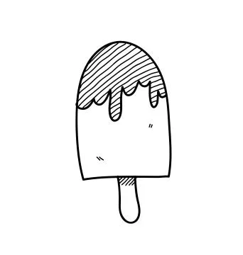 Ice Cream Doodle Stock Illustration