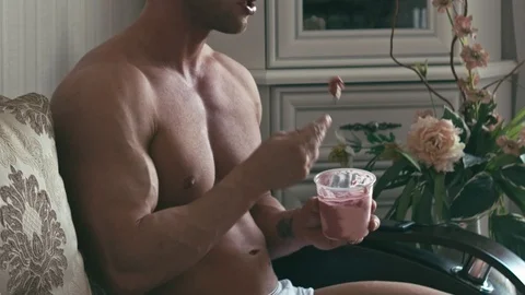 Ice cream eating Stock Footage 90736562