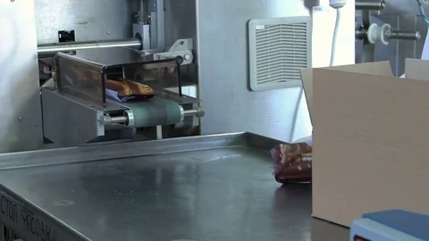 Ice cream factory Stock Footage 80258229