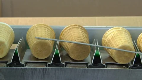 Ice cream factory Stock Footage 80258319