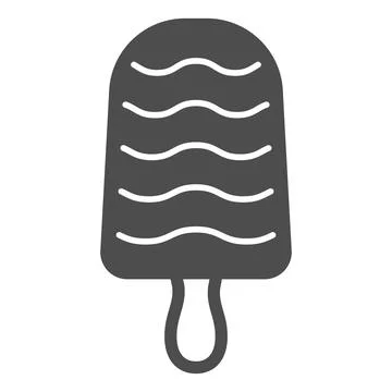 Ice cream with fruit layers solid icon, icecream concept, fruit ice cream vector Stock Illustration