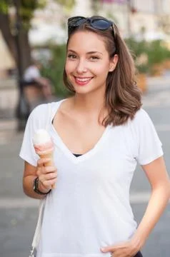 Ice cream fun. Stock Photos