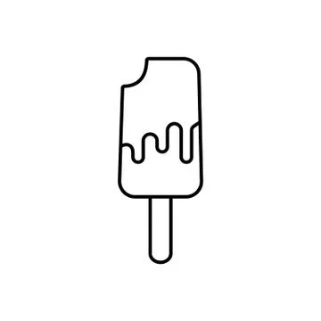 Ice cream icon element of fast food icon for mobile concept and web apps. Thi Stock Illustration