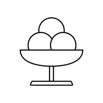 Ice cream icon element of fast food icon for mobile concept and web apps. Thi Stock Illustration