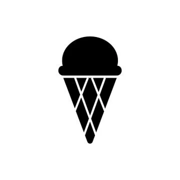 Ice cream icon element of fast food icon for mobile concept and web apps. Thi Stock Illustration