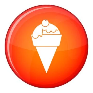 Ice Cream icon, flat style イラスト素材