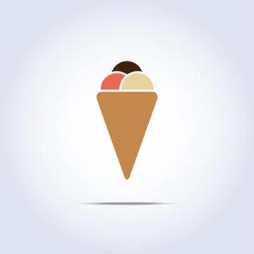 Ice-cream icon Stock Illustration